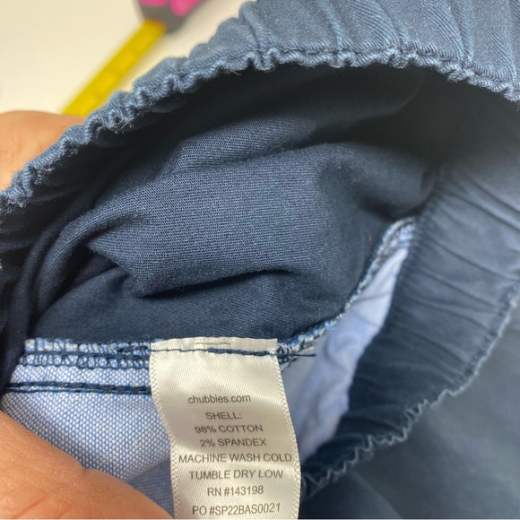 Chubbies Original Stretch Shorts Dark Blue 7" Inseam Size Large - Picture 3 of 12